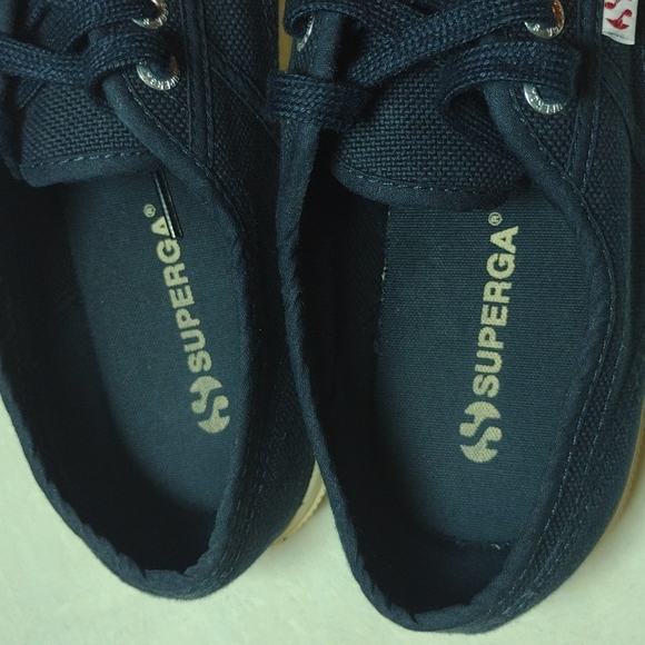 Superga men shoes navy blue men size 8 - Picture 2 of 12